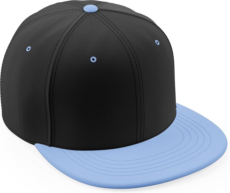 Daxton Store Classic Blank Snapback Flat Bill Visor Hat Cap One Size Adjustable Back - Image 1